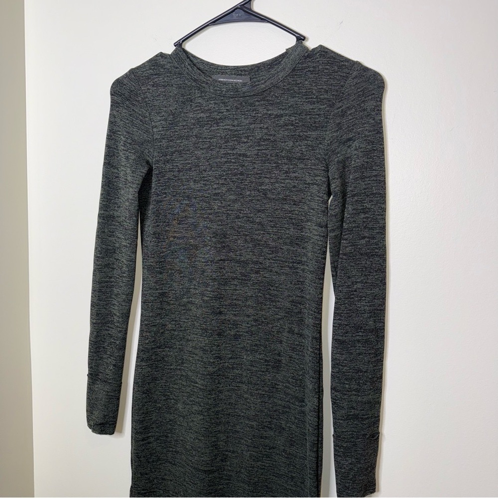 French Connection Charcoal Long Sleeve Dress - Picture 2 of 5
